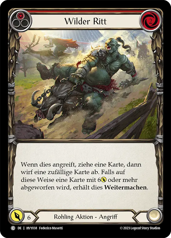 Card: Wild Ride (red)