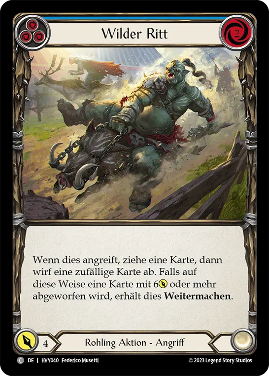 Card: Wild Ride (blu)
