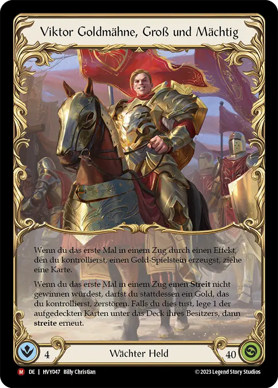 Card: Victor Goldmane, High and Mighty