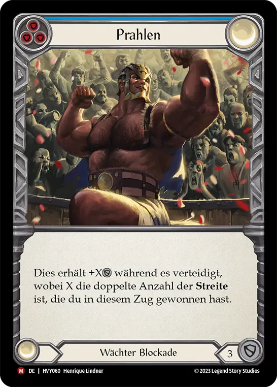 Card: Boast (blu)