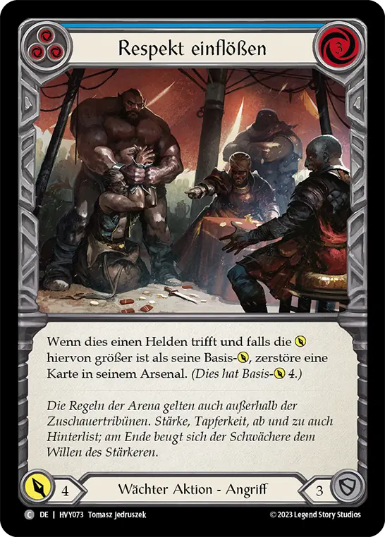 Card: Command Respect (blu)