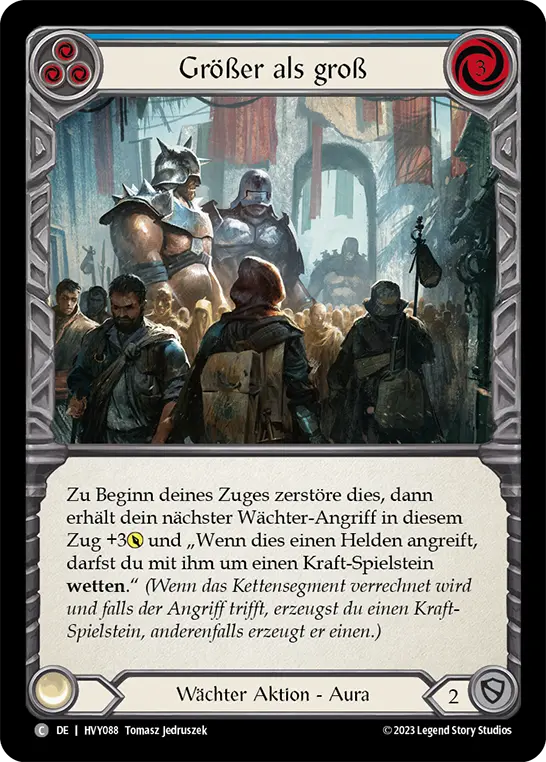 Card: Bigger Than Big (blu)