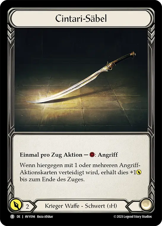 Card: Cintari Saber