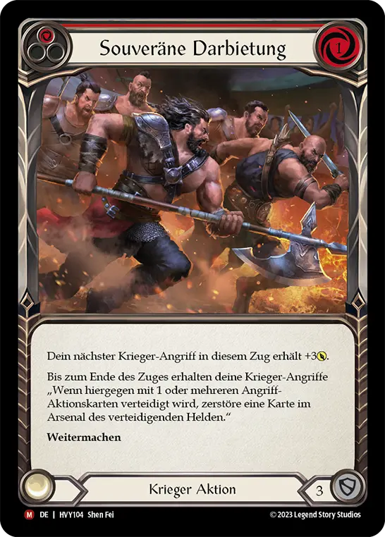 Card: Commanding Performance (red)