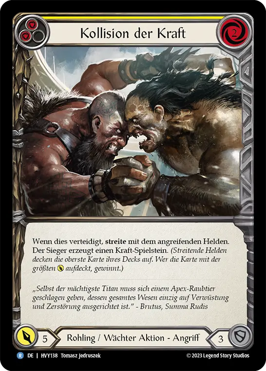 Card: Clash of Might (yel)