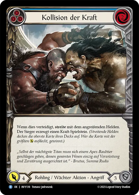 Card: Clash of Might (blu)