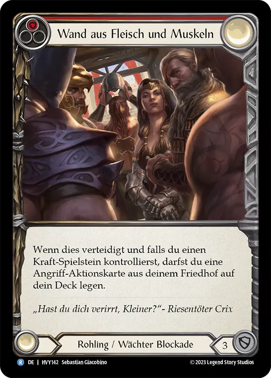 Card: Wall of Meat and Muscle (red)