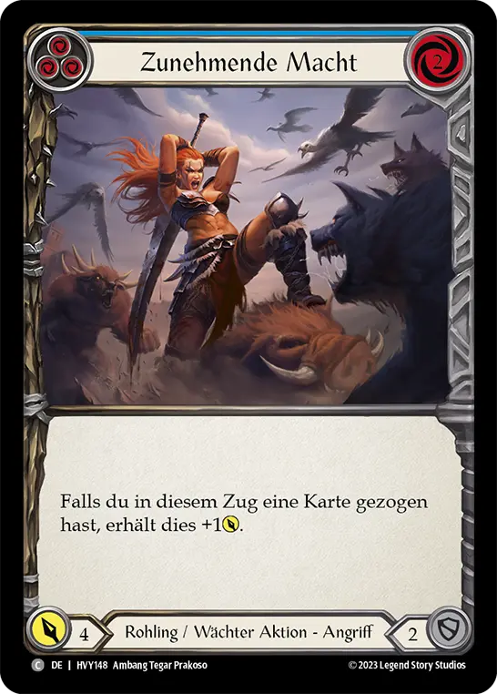 Card: Rising Power (blu)
