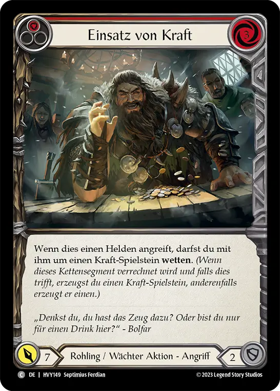 Card: Wage Might (red)