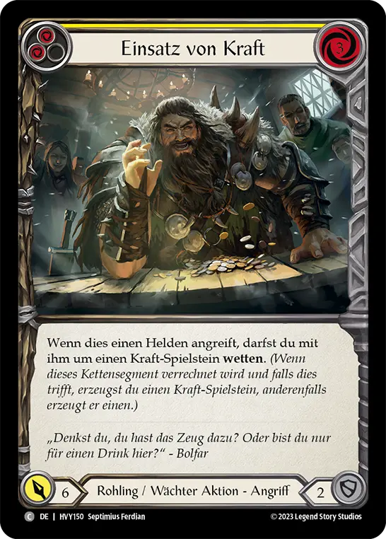Card: Wage Might (yel)