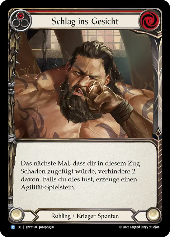 Card: Take it on the Chin (red)