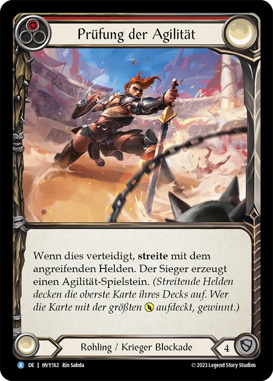 Card: Test of Agility (red)