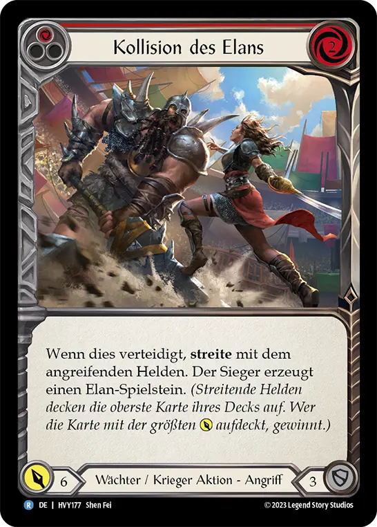 Card: Clash of Vigor (red)