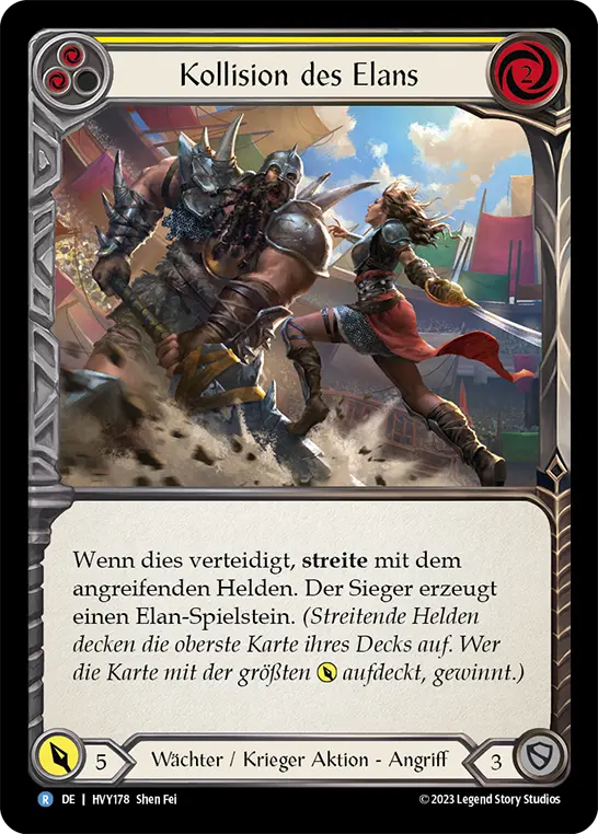 Card: Clash of Vigor (yel)