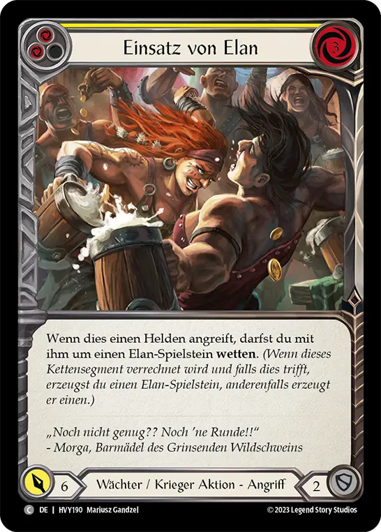 Card: Wage Vigor (yel)