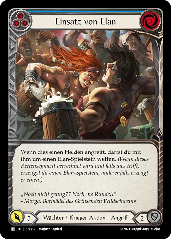 Card: Wage Vigor (blu)