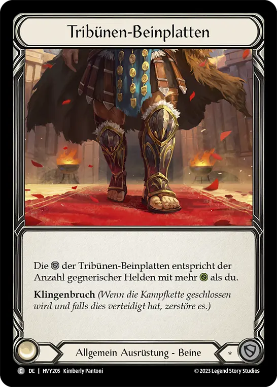 Card: Grandstand Legplates
