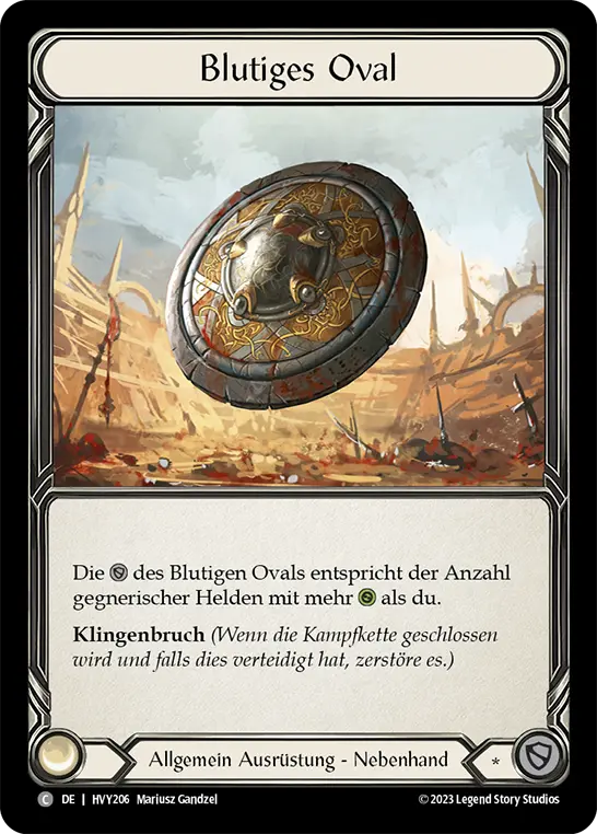 Card: Bloodied Oval