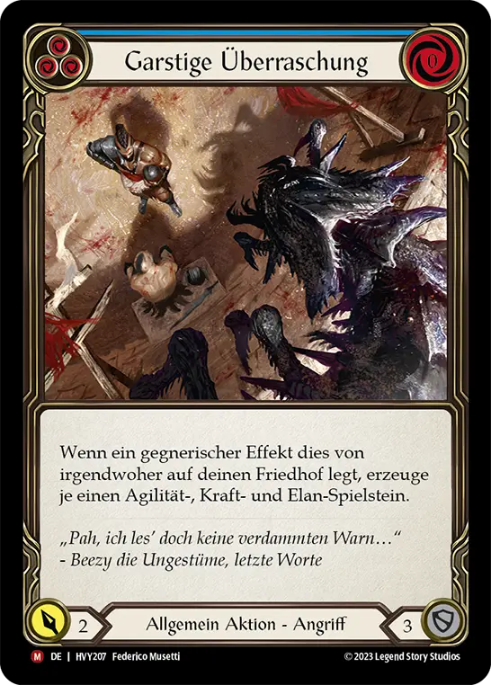 Card: Nasty Surprise (blu)