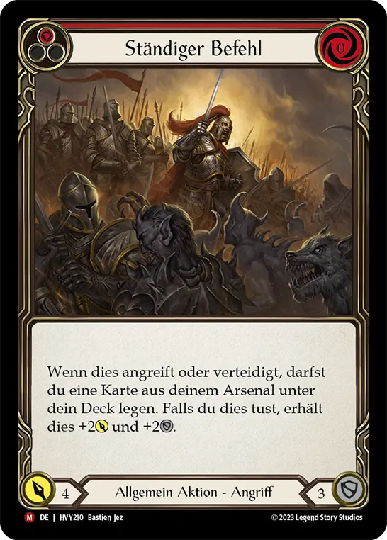 Card: Standing Order (red)