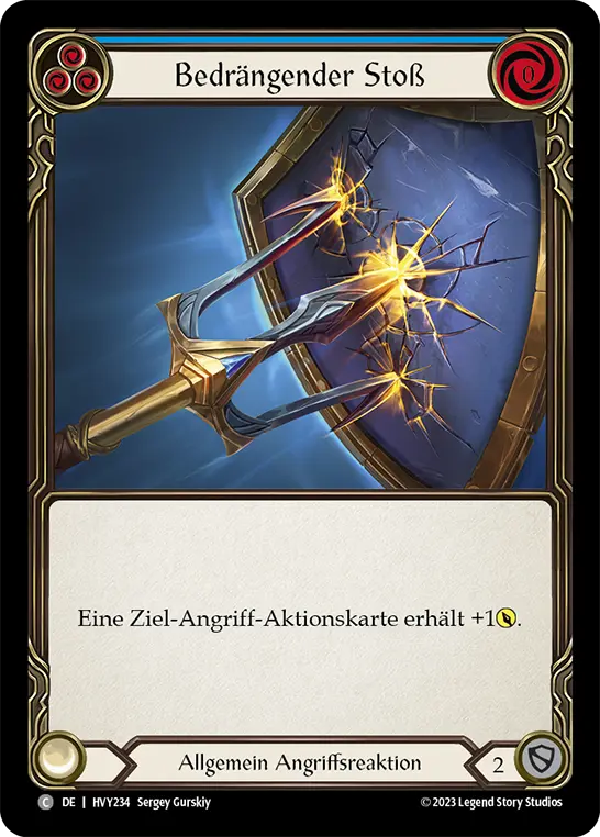 Card: Lunging Press (blu)