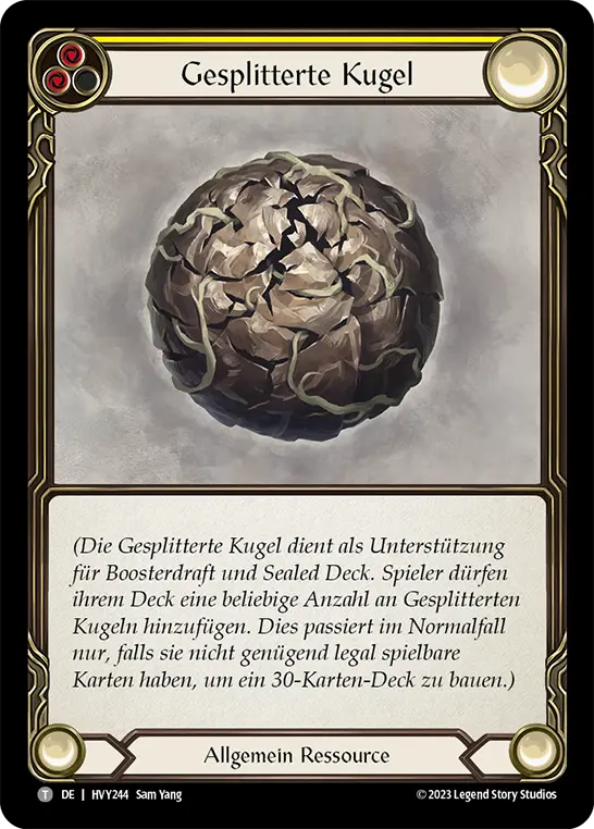 Card: Cracked Bauble (yel)