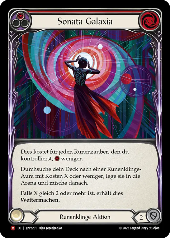 Card: Sonata Galaxia (red)