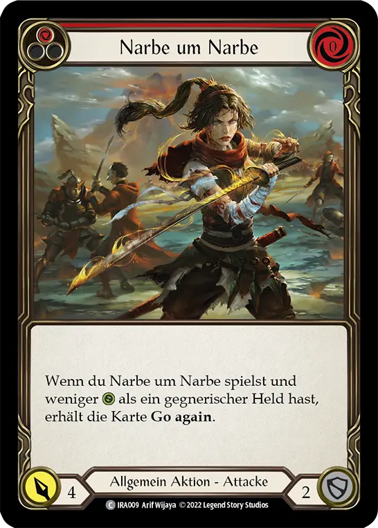 Card: Scar for a Scar (red)
