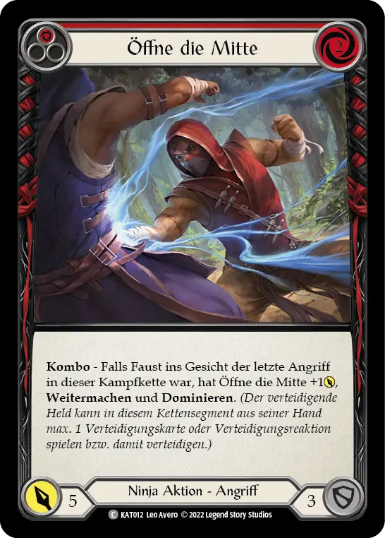 Card: Open the Center (red)