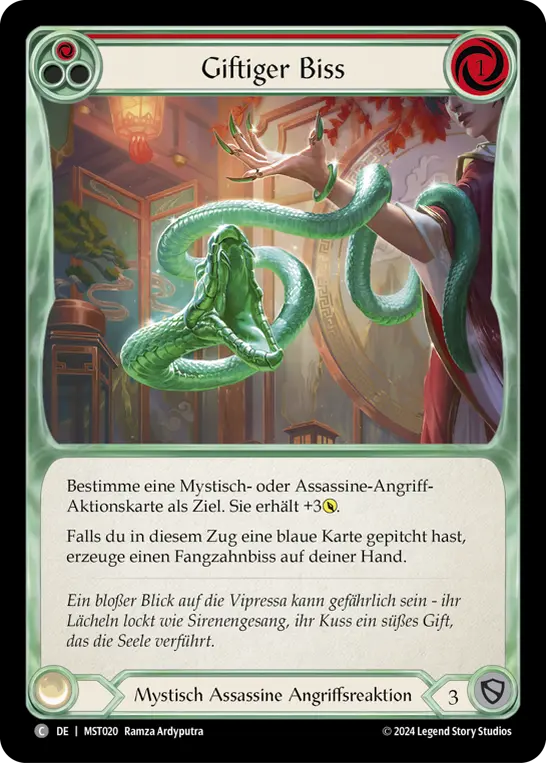 Card: Venomous Bite (red)