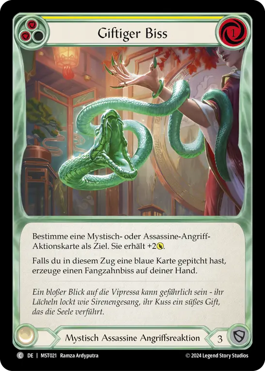 Card: Venomous Bite (yel)