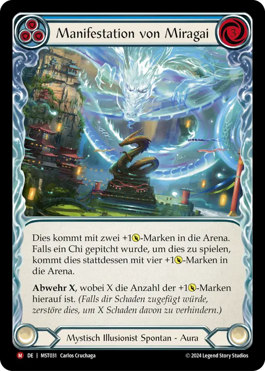 Card: Manifestation of Miragai (blu)