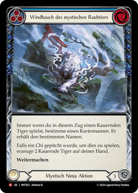 Card: Shifting Winds of the Mystic Beast (blu)