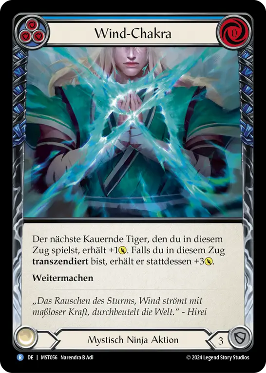 Card: Wind Chakra (blu)