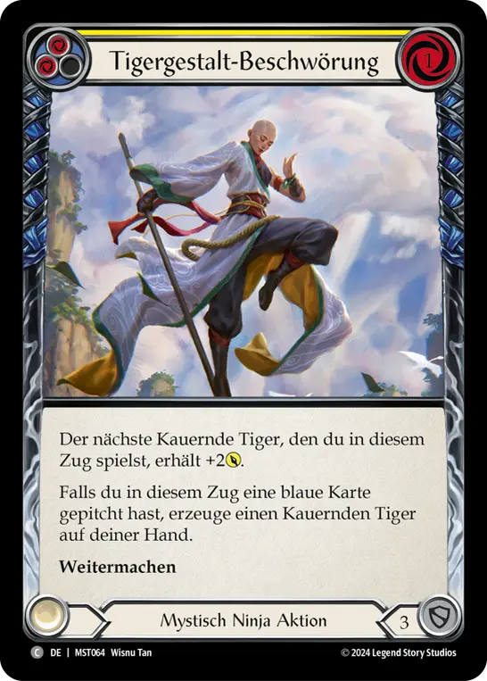Card: Tiger Form Incantation (yel)