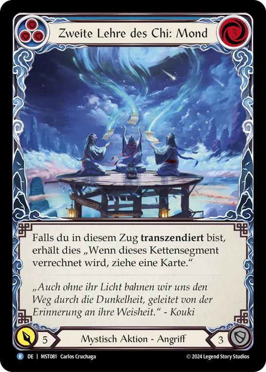 Card: Second Tenet of Chi: Moon (blu)