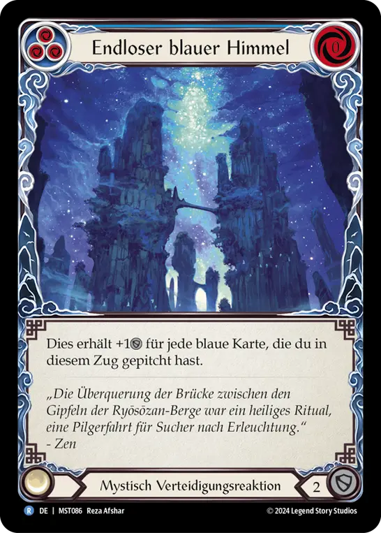 Card: Big Blue Sky (blu)