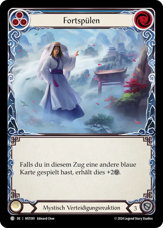 Card: Wash Away (blu)