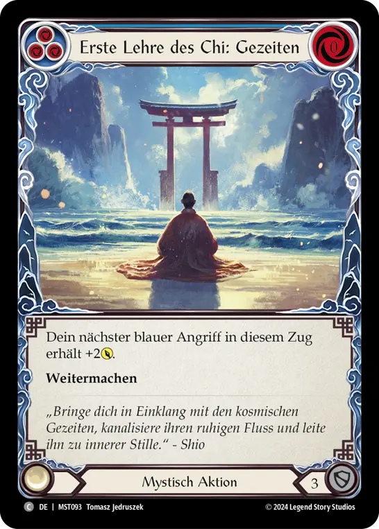 Card: First Tenet of Chi: Tide (blu)