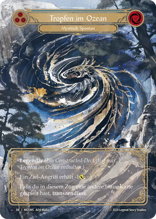 Card: A Drop in the Ocean (blu)