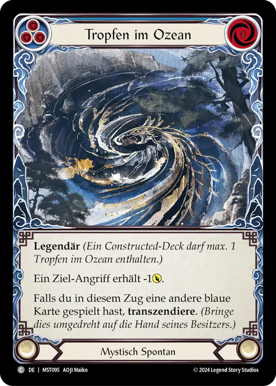 Card: A Drop in the Ocean (blu)