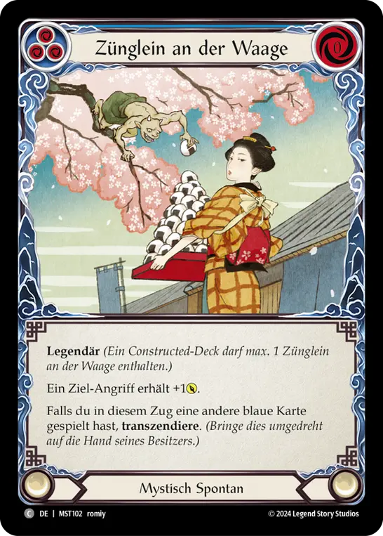 Card: The Grain that Tips the Scale (blu)