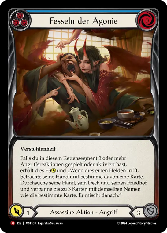Card: Bonds of Agony (blu)