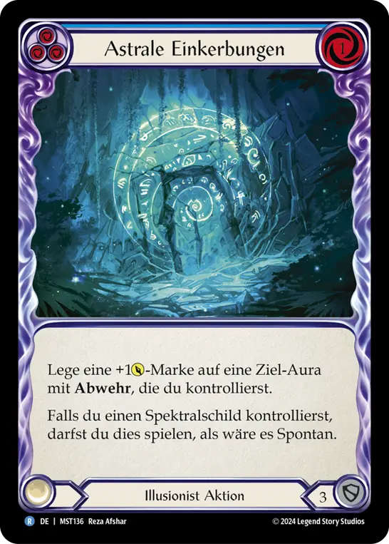Card: Astral Etchings (blu)