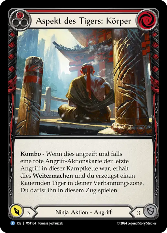 Card: Aspect of Tiger: Body (red)