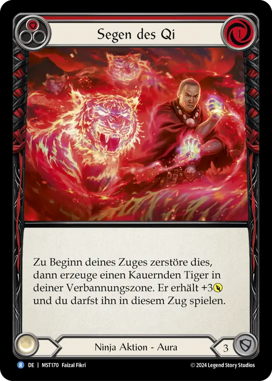 Card: Blessing of Qi (red)