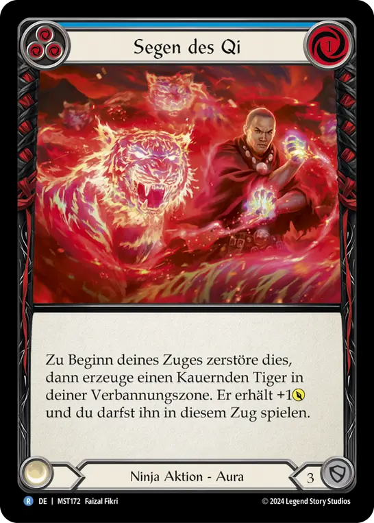 Card: Blessing of Qi (blu)