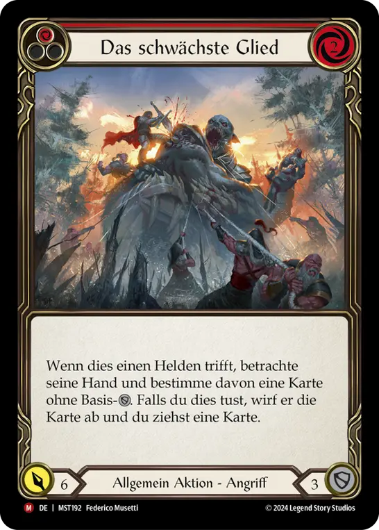 Card: The Weakest Link (red)