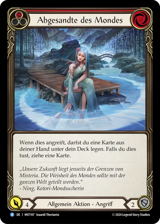 Card: Emissary of Moon (red)