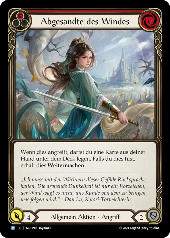 Card: Emissary of Wind (red)